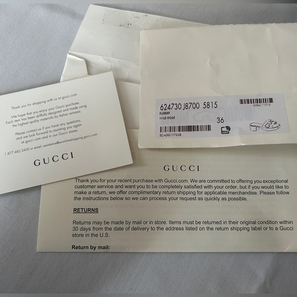 GUCCI WILD ROSE SANDAL π‘ - Picture 5 of 9